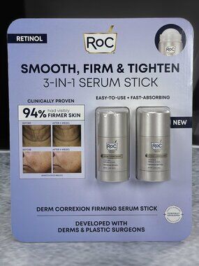 RoC Derm Correxion Retinol Firming Serum Stick 1 oz 2 Pack Anti-Aging SEALED NEW